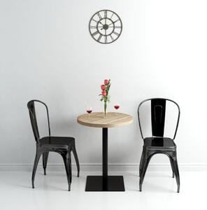 Bistro stůl MDF a ocel kulatý 60 x 75 cm 245612