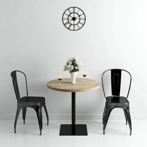 Bistro stůl MDF a ocel kulatý 80 x 75 cm 245613