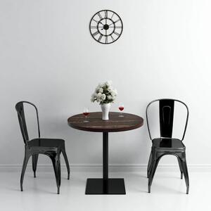 Bistro stůl MDF a ocel kulatý 80 x 75 cm 245610