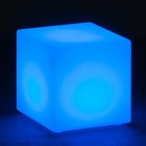 LED svítící taburet, 30 x 30 x 30 cm
