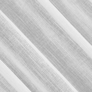 Bílá etaminová záclona na pásce CARLA 300x145 cm