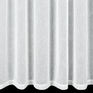 Bílá záclona se stříbrnou nití KELLY 140 x 270 cm