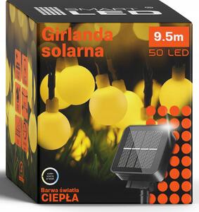 Solární světelný řetěz 9 m, IP67