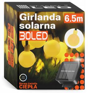Solární světelný řetěz 6 m, IP67