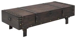 Konferenční stolek z překližka vintage styl 120x55x35 cm 245802