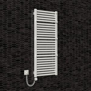 BPS-koupelny Elektrický koupelnový radiátor Neus E DR-PE 7055-02, připojení typ 02, 56,5x76,5 cm, bílá RAL 9016