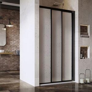 Ravak Sprchové dveře třídílné 90 cm černé, ASDP3-90 198 BLACK + PEARL 00V703R211 ASDP3-90 198 BLACK + PEARL