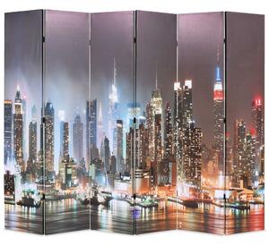 Skládací paraván 228 x 170 cm New York by Night 245864