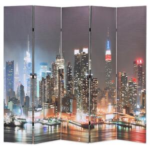 Skládací paraván 200 x 170 cm New York by Night 245863