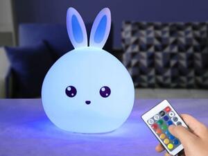 Verk 24073 Noční RGB lampička dotyková králík USB 1200mAh s dálkovým ovládaním