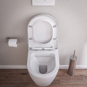 Závěsné WC B-8030RSedátko Soft-Close - Bez okrajů - Bílá lesklá