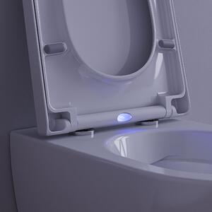 Závěsné WC NT2039 s pomalu padajícím prkénkem Soft-close, rimless - bílá lesklá