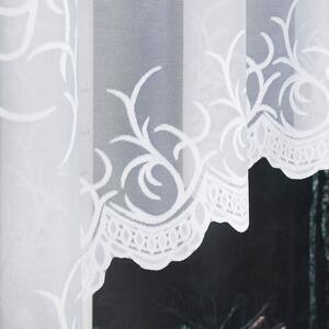 Bílá žakárová záclona BAKARO 320x160 cm