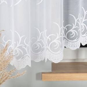 Bílá žakárová záclona BAKARO 520x160 cm