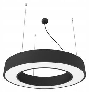 Černé kulaté kancelářské závěsné LED svítidlo 30 W, 40 cm