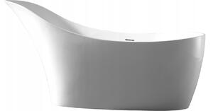 Hagser Salma volně stojící vana, bílá, 169 x 75 cm + sifon automat, HGR19000012