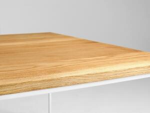 Konferenční stolek na kovových rámech do obývacího pokoje Tensio Solid Wood 140