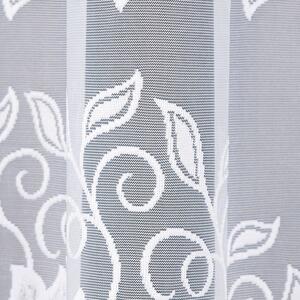 Bílá žakárová záclona BASTIA 320x160 cm