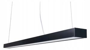 Černé kancelářské závěsné LED svítidlo 60 W, 2 m