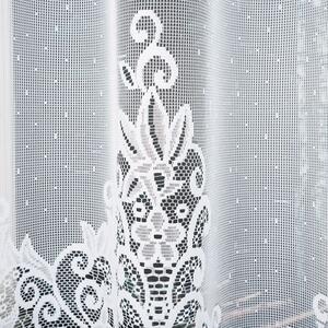 Bílá žakárová záclona BERENIKA 300x180 cm