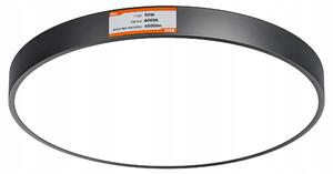 Černé kulaté stropní LED svítidlo 50 W, 50 cm, 4500 lm, neutrální bílá