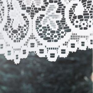 Bílá žakárová záclona BERENIKA 300x180 cm