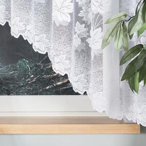 Bílá žakárová záclona BOZENA 300x160 cm