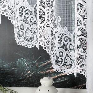 Bílá žakárová záclona BERENIKA 530x160 cm