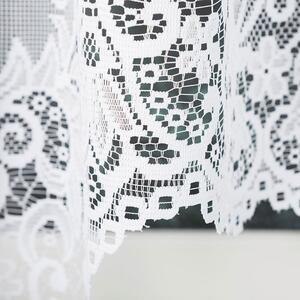 Bílá žakárová záclona BERENIKA 400x170 cm