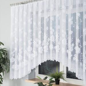 Bílá žakárová záclona BOZENA 500x160 cm