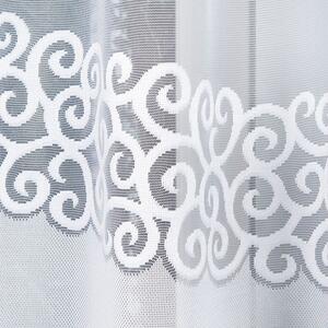 Bílá žakárová záclona DANIELA 300x130 cm