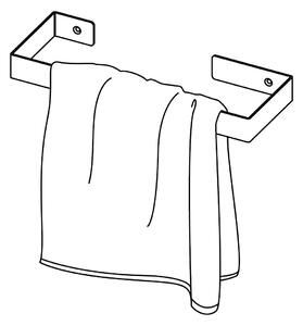 Deante Mokko příslušenství, držák na ručníky 300mm, bílá matná, ADM_A611