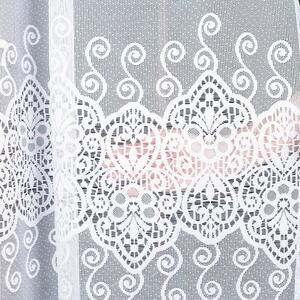 Bílá žakárová záclona CELINA 500x160 cm