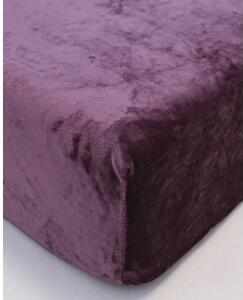 MK Lůžkoviny Prostěradlo mikroplyš Deluxe 90 x 200 cm - ametystová