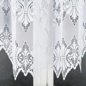 Bílá žakárová záclona EMILIA 340x120 cm