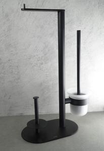 Deante Round stojan se záchodovou štětkou černá ADR_N732