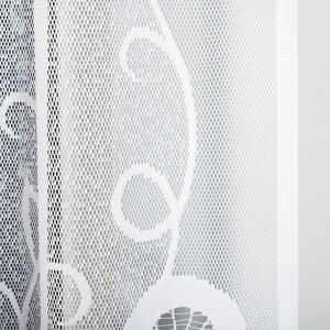 Bílá žakárová záclona EVELINA 300x160 cm