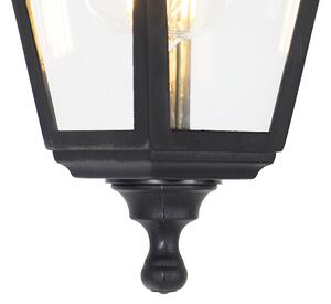 Klasická venkovní závěsná lampa černá IP44 - Capital