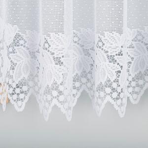 Bílá žakárová záclona HERNANI 600x160 cm