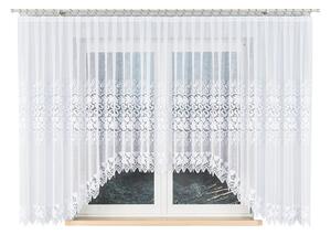 Bílá žakárová záclona HERNANI 510x160 cm