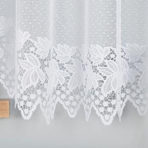 Bílá žakárová záclona HERNANI 510x160 cm