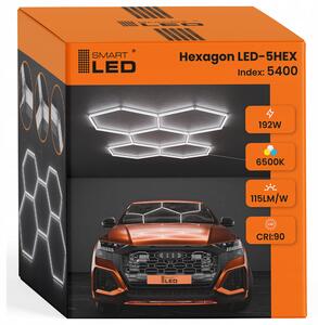 LED HEXAGON osvětlení do garáže 298 × 209 cm, IP54