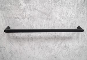Deante Round příslušenství, nástěnný držák na ručníky 600mm, černá matná, ADR_N621