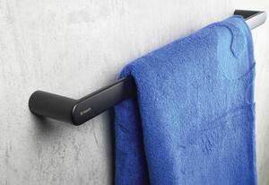 Deante Round příslušenství, nástěnný držák na ručníky 600mm, černá matná, ADR_N621