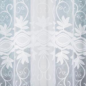 Bílá žakárová záclona JOVITA 300x160 cm