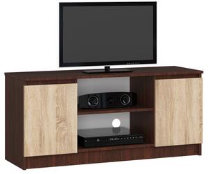Stolek pod TV RTV 120 2D 1P wenge / sonoma