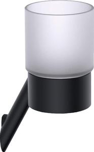 Deante Silia příslušenství, nástěnný koupelnový pohár, černá matná, ADI_N911