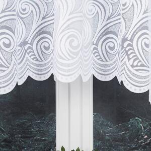 Bílá žakárová záclona KINGA 300x160 cm