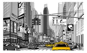 Fototapeta - Žluté taxíky v New Yorku 450x270 + zdarma lepidlo