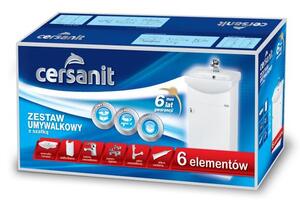 Cersanit Cersania BIANCO sada, umyvadlo a skříňka 60cm, bílá, S509-041-DSM